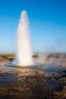 Haukadalur Valley, Iceland. Eruption of the Strokkur geyser at the Haukadalur valley in Iceland. Art Print